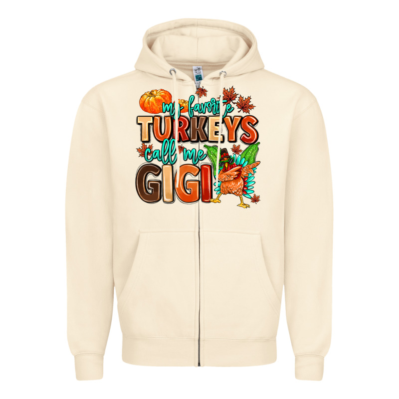 My Favorite Call Me Gigi Zipper Hoodie by MaliasSmallBusiness | Teevron