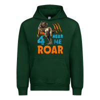 Forest Green i'm four hear me roar dinosaur birthday Urban Hoodie - LillyAllenDesigns
