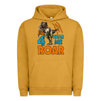 Pigment Peanut Butter i'm four hear me roar dinosaur birthday Urban Hoodie - LillyAllenDesigns