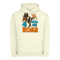 Pigment Pistachio i'm four hear me roar dinosaur birthday Urban Hoodie - LillyAllenDesigns