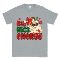 Heather Grey big nick energy Classic Tee - MaliasSmallBusiness