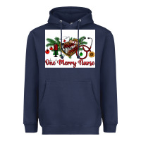 Navy one merry nurse Heavyweight Hoodie - RanaPortraitStore