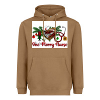 Toasted Coconut one merry nurse Heavyweight Hoodie - RanaPortraitStore