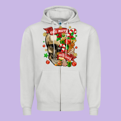 Zipper Hoodie sorta merry sorta scary