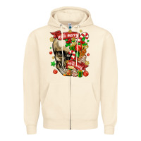 Sandshell sorta merry sorta scary Zipper Hoodie - MaliasSmallBusiness