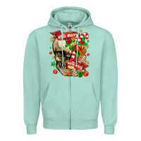 Seafoam sorta merry sorta scary Zipper Hoodie - MaliasSmallBusiness