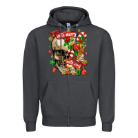 Smoke sorta merry sorta scary Zipper Hoodie - MaliasSmallBusiness