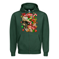 Sports Green sorta merry sorta scary Zipper Hoodie - MaliasSmallBusiness