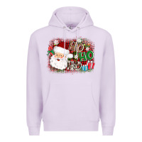Lilac ho ho ho santa Premium Hoodie - AdoDesignShop