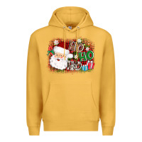 Mustard ho ho ho santa Premium Hoodie - AdoDesignShop