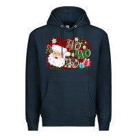 Navy ho ho ho santa Premium Hoodie - AdoDesignShop