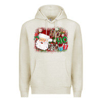 Oatmeal Heather ho ho ho santa Premium Hoodie - AdoDesignShop