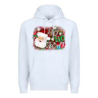 White ho ho ho santa Premium Hoodie - AdoDesignShop
