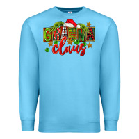 Ocean Blue Christmas granna claus Premium Sweatshirt - FaDigitalArtStudio