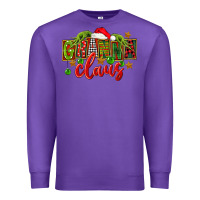 Purple Christmas granna claus Premium Sweatshirt - FaDigitalArtStudio