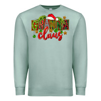Seafoam Christmas granna claus Premium Sweatshirt - FaDigitalArtStudio
