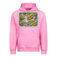 Fuchsia Pink mardi gras umbrella background Urban Hoodie - BarkalooDesign