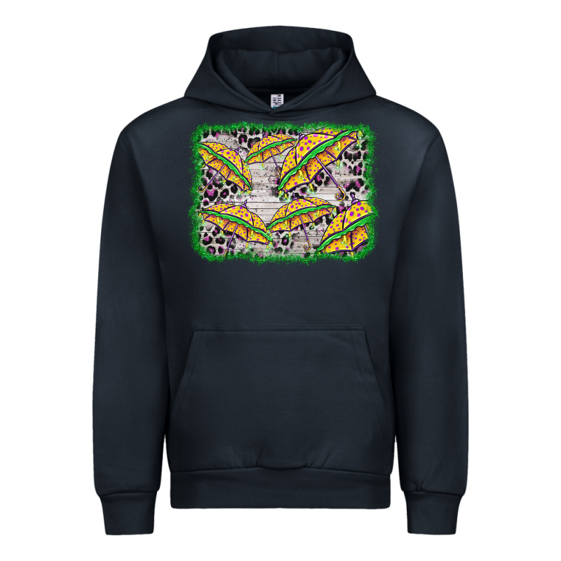 Mardi Gras Umbrella Background Urban Hoodie by BarkalooDesign | Teevron