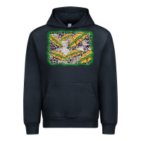 Navy mardi gras umbrella background Urban Hoodie - BarkalooDesign