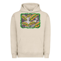 Pigment French Oak mardi gras umbrella background Urban Hoodie - BarkalooDesign