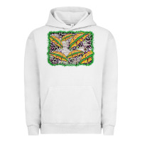 Pigment Lunar Rock mardi gras umbrella background Urban Hoodie - BarkalooDesign