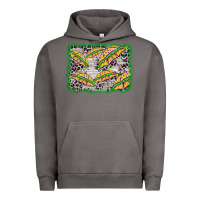 Pigment Tornado mardi gras umbrella background Urban Hoodie - BarkalooDesign
