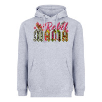 Heather Grey rebel mama Heavyweight Hoodie - texasbilliewilder