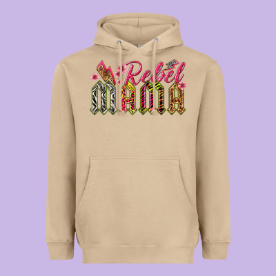 Rebel Mama Heavyweight Hoodie Designed By Texasbilliewilder