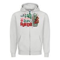 Dove Grey girls just wanna have funds Zipper Hoodie - MaliasSmallBusiness