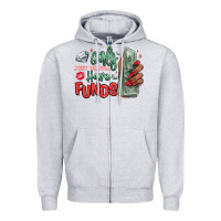 Heather Grey girls just wanna have funds Zipper Hoodie - MaliasSmallBusiness