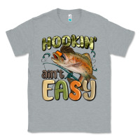 Heather Grey hookin' ain't easy Classic Tee - MaliasSmallBusiness
