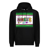 Black mardi gras nurse Premium Hoodie - Artiststas