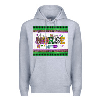 Heather Grey mardi gras nurse Premium Hoodie - Artiststas