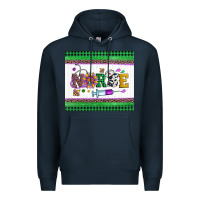 Navy mardi gras nurse Premium Hoodie - Artiststas