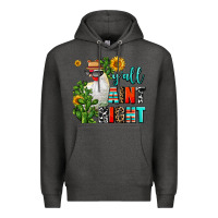 Charcoal Heather y'all aint right Premium Hoodie - AdoDesignShop
