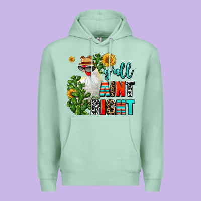 Y'all Aint Right Premium Hoodie Designed By Adodesignshop