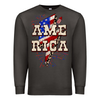 Smoke America 4th of July Premium Sweatshirt - CowGirlArtShop