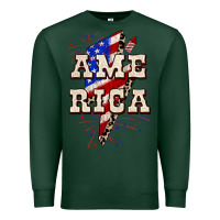 Sports Green America 4th of July Premium Sweatshirt - CowGirlArtShop