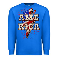 True Royal America 4th of July Premium Sweatshirt - CowGirlArtShop