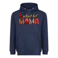 Navy retired hot mama Heavyweight Hoodie - texasbilliewilder