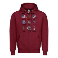 Burgundy god says i am Zipper Hoodie - MaliasSmallBusiness
