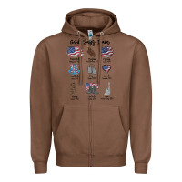 Chestnut god says i am Zipper Hoodie - MaliasSmallBusiness
