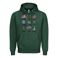 Sports Green god says i am Zipper Hoodie - MaliasSmallBusiness