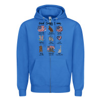 True Royal god says i am Zipper Hoodie - MaliasSmallBusiness