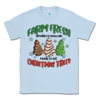 Dusty Blue farm fresh christmas trees Classic Tee - MaliasSmallBusiness