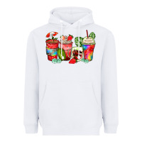 White strawberry coffee cups Heavyweight Hoodie - Zillion Design Studio