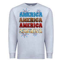 Heather Grey Western America Premium Sweatshirt - Neo Western