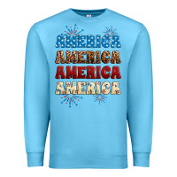Ocean Blue Western America Premium Sweatshirt - Neo Western