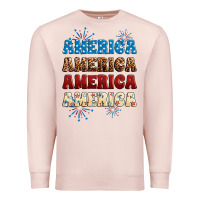 Pale Pink Western America Premium Sweatshirt - Neo Western