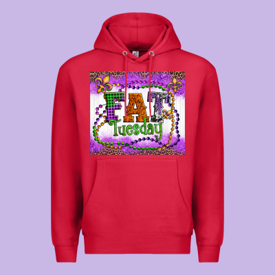 Fat Tuesday Fleur De Lis And Mardi Gras Beads Premium Hoodie Designed By Artiststas
